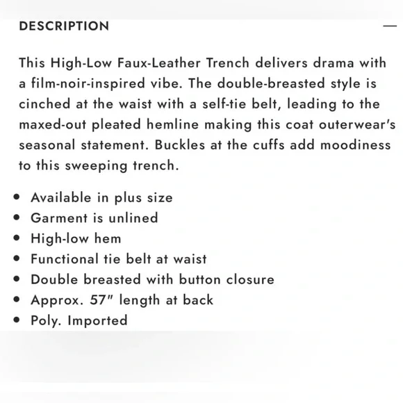 Black high low style- great condition - Picture 5 of 7